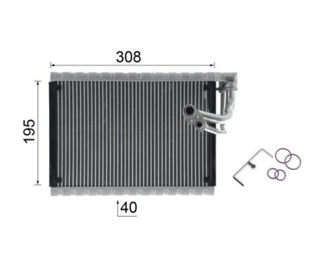 Evaporator, air conditioning BEHR *** PREMIUM LINE ***, Image 12