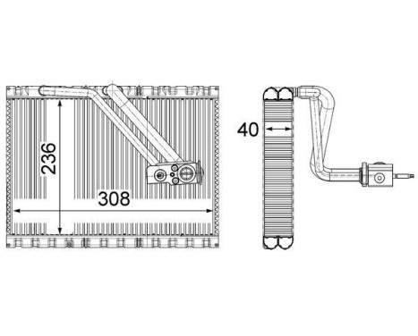 Evaporator, air conditioning BEHR *** PREMIUM LINE ***
