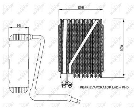 Evaporator, air conditioning EASY FIT 36044 NRF, Image 5