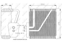 Evaporator, air conditioning EASY FIT 36045 NRF
