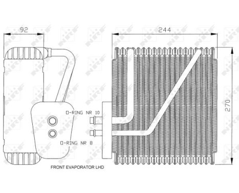 Evaporator, air conditioning EASY FIT 36045 NRF, Image 5