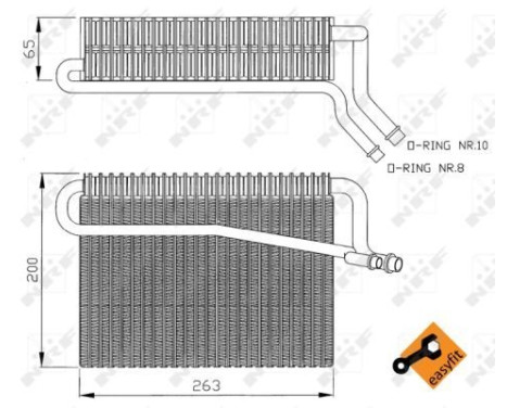 Evaporator, air conditioning EASY FIT 36076 NRF, Image 6