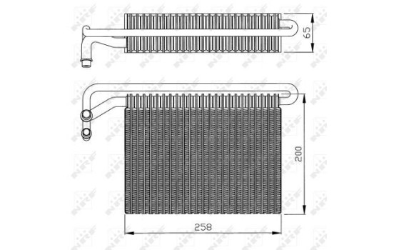 Evaporator, air conditioning EASY FIT 36096 NRF