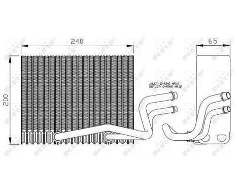 Evaporator, air conditioning EASY FIT 36098 NRF, Image 4