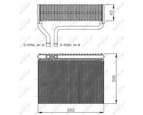 Evaporator, air conditioning EASY FIT 36099 NRF, Image 4