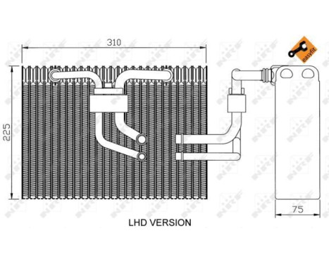 Evaporator, air conditioning EASY FIT 36100 NRF, Image 5