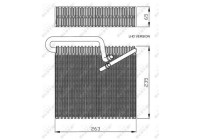 Evaporator, air conditioning EASY FIT 36102 NRF