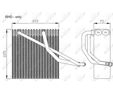 Evaporator, air conditioning EASY FIT 36106 NRF, Image 3