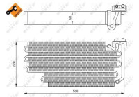 Evaporator, air conditioning EASY FIT 36108 NRF