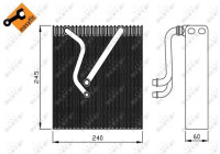Evaporator, air conditioning EASY FIT 36109 NRF