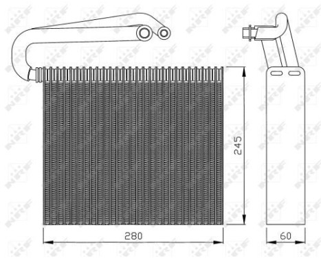 Evaporator, air conditioning EASY FIT 36110 NRF, Image 5