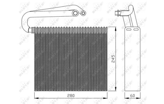 Evaporator, air conditioning EASY FIT 36110 NRF