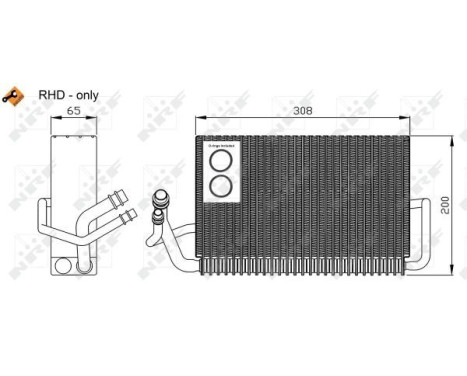 Evaporator, air conditioning EASY FIT 36117 NRF, Image 5