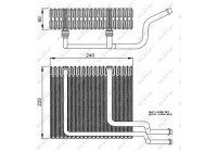 Evaporator, air conditioning EASY FIT 36151 NRF