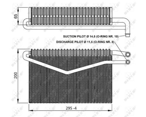 Evaporator, air conditioning EASY FIT 36152 NRF