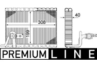Evaporator, air conditioning PREMIUM LINE