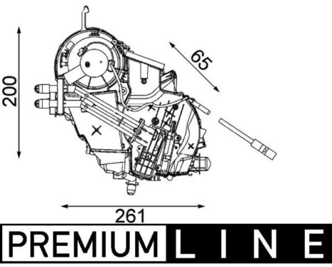 Evaporator, air conditioning PREMIUM LINE