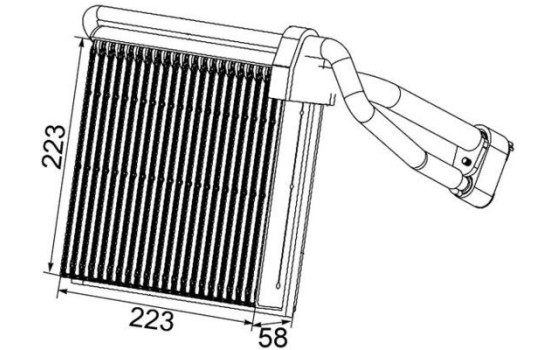 Evaporator, air conditioning PREMIUM LINE
