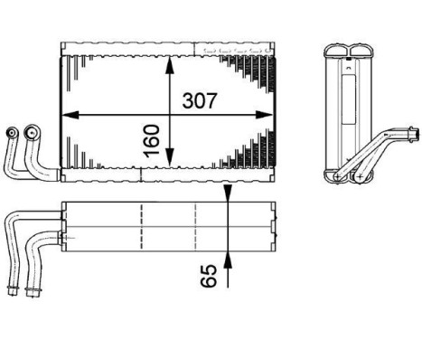 Evaporator, air conditioning PREMIUM LINE, Image 2