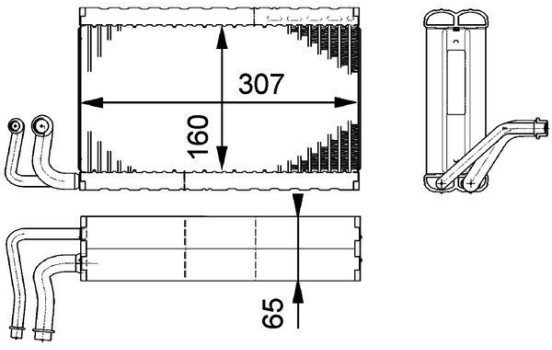 Evaporator, air conditioning PREMIUM LINE