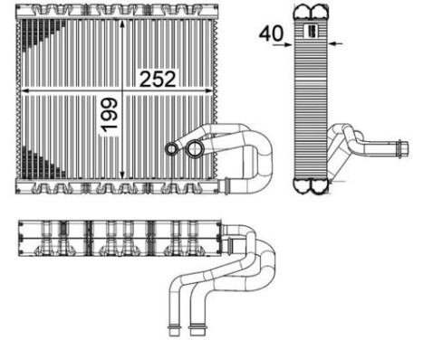 Evaporator, air conditioning PREMIUM LINE