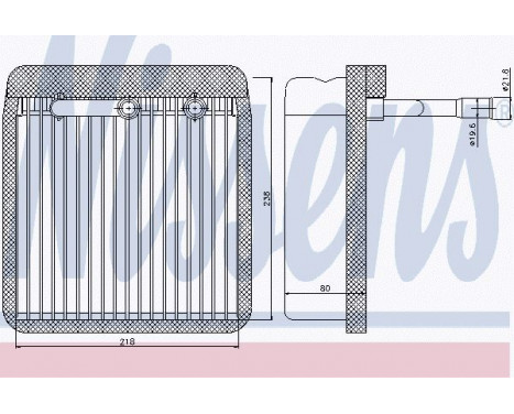 Evaporator, air conditioning