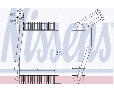 Evaporator, air conditioning
