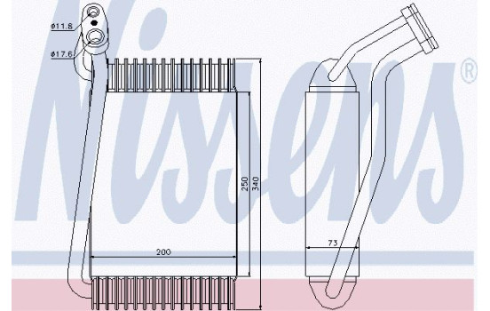 Evaporator, air conditioning
