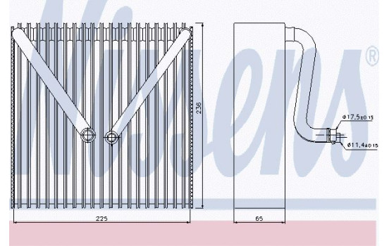 Evaporator, air conditioning