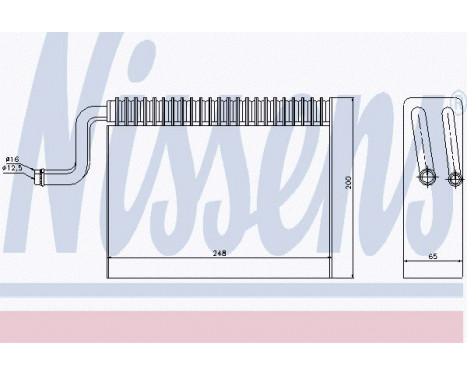 Evaporator, air conditioning