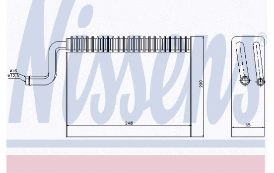 Evaporator, air conditioning