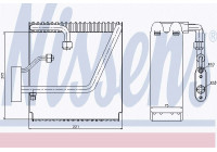 Evaporator, air conditioning
