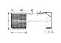 Evaporator, air conditioning
