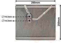 Evaporator, air conditioning