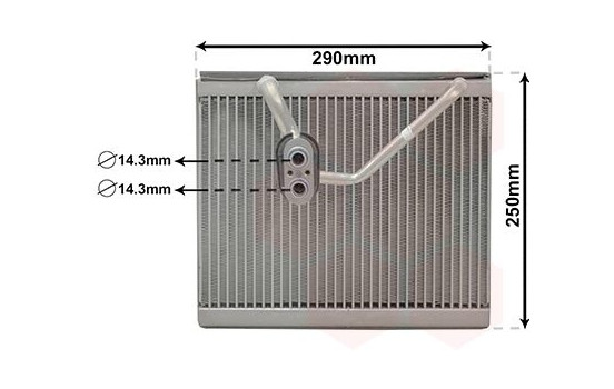Evaporator, air conditioning