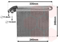 Evaporator, air conditioning