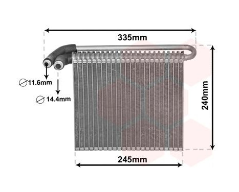 Evaporator, air conditioning
