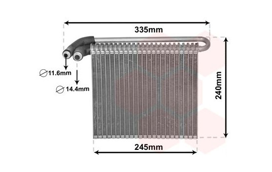 Evaporator, air conditioning