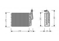 Evaporator, air conditioning