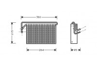 Evaporator, air conditioning