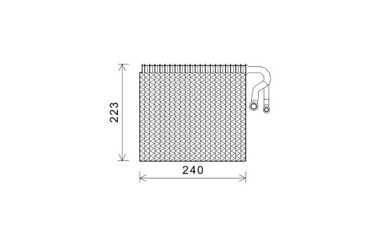Evaporator, air conditioning