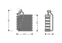 Evaporator, air conditioning