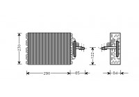 Evaporator, air conditioning