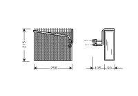 Evaporator, air conditioning