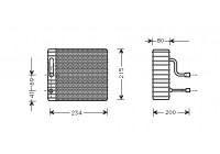 Evaporator, air conditioning