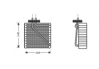 Evaporator, air conditioning