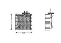 Evaporator, air conditioning