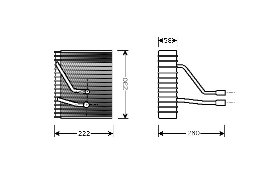 Evaporator, air conditioning