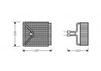 Evaporator, air conditioning