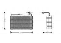 Evaporator, air conditioning